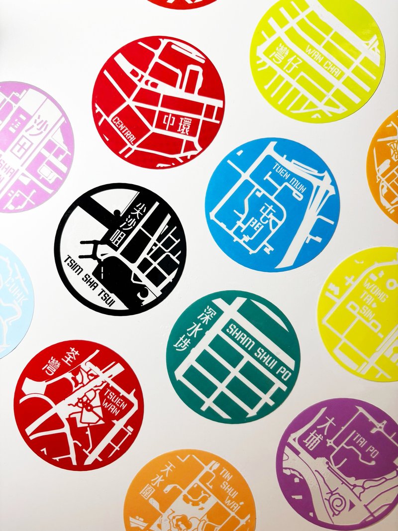 城市肌理透明防水贴纸 - 贴纸 - 防水材质 多色