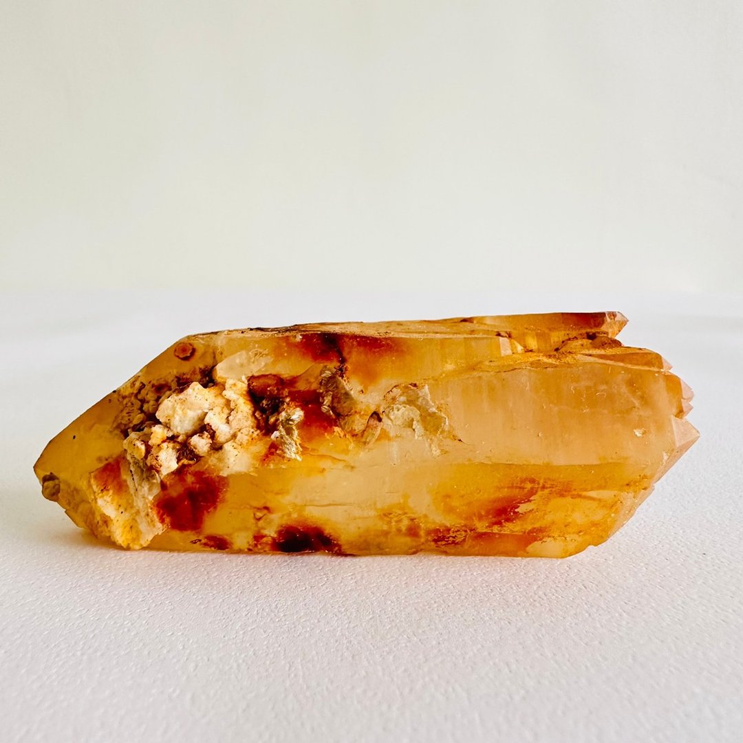 黄金喜马拉雅山水晶5 原矿矿标 磁场净化 高能量水晶柱 黄皮水晶 - 摆饰 - 其他材质 黄色