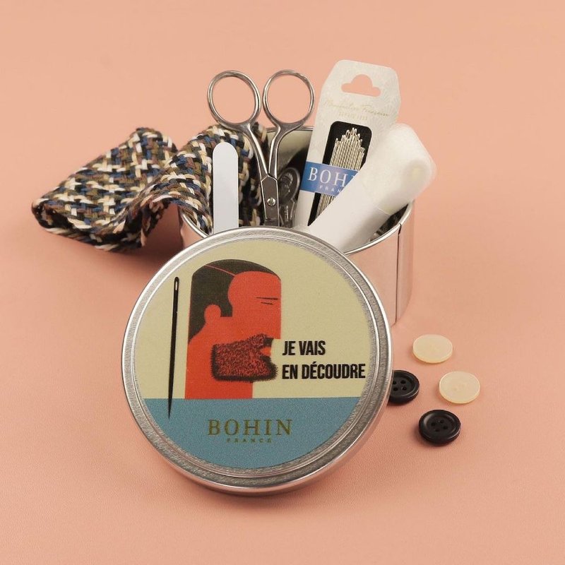 【法国 Bohin】缝纫组-男士 - 编织/刺绣/羊毛毡/裁缝 - 其他材质 白色