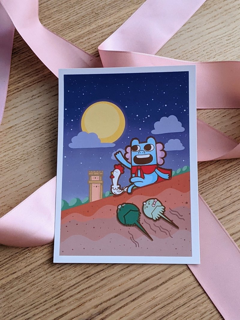 近水楼台先得月明信片 - 卡片/明信片 - 纸 