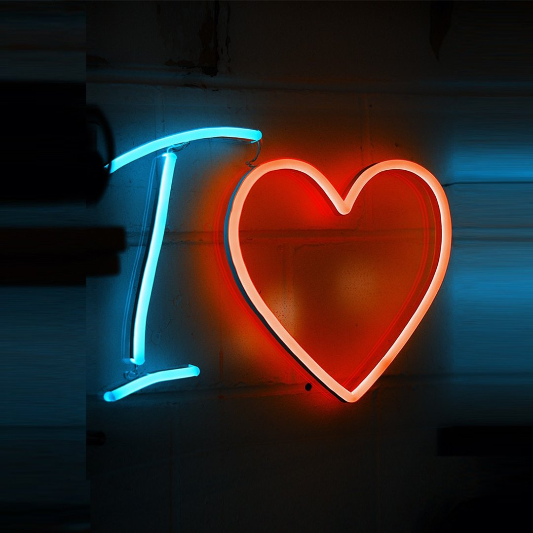 爱心我爱你I love you霓虹灯LED发光字Neon Sign浪漫 - 灯具/灯饰 - 压克力 透明