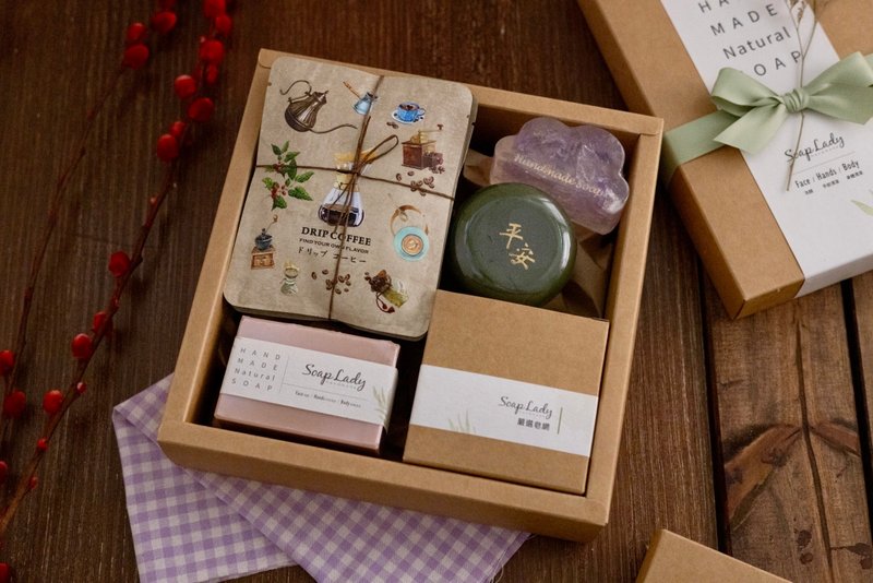 咖啡时光・平安皂礼盒 谢师礼 毕业礼物 - 肥皂/手工皂 - 其他材质 多色