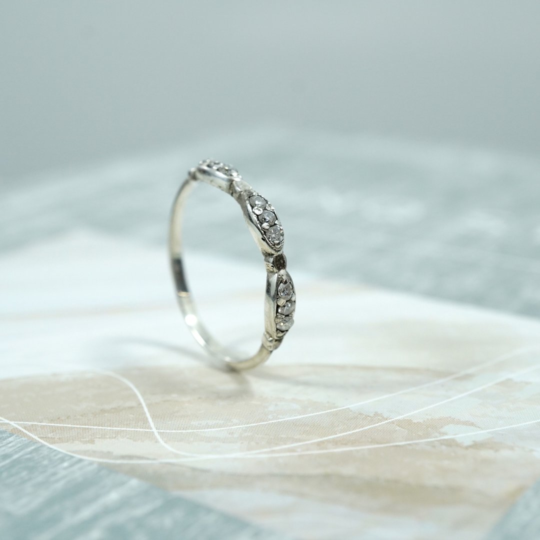 retro motif ring 112 - 戒指 - 其他金属 银色
