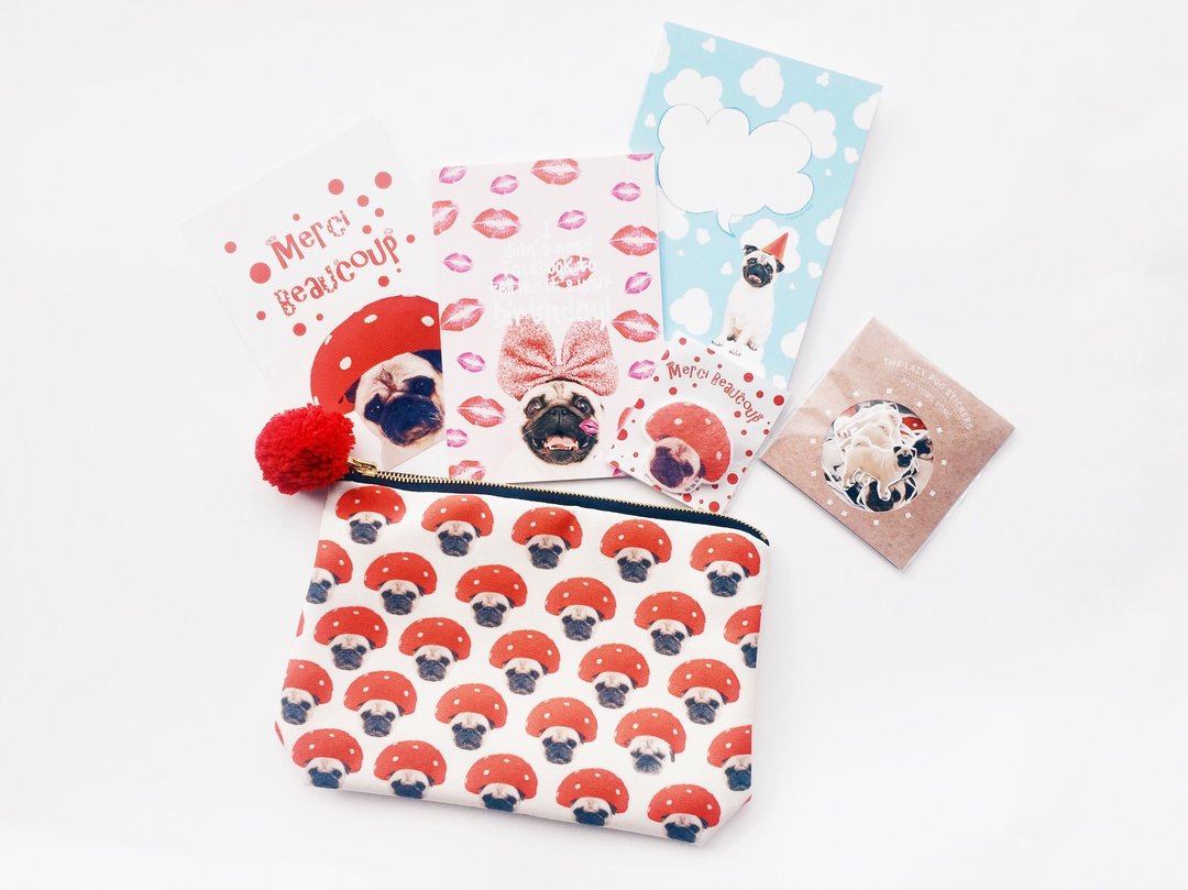 GOODY BAG -巴哥勇勇经典福袋 - 化妆包/杂物包 - 聚酯纤维 