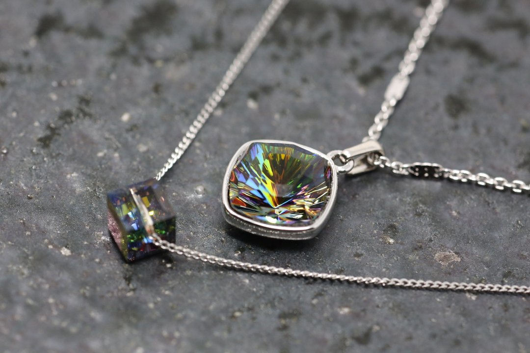 Swarovski Piece of Light 2-Strand Necklace - 项链 - 水晶 银色