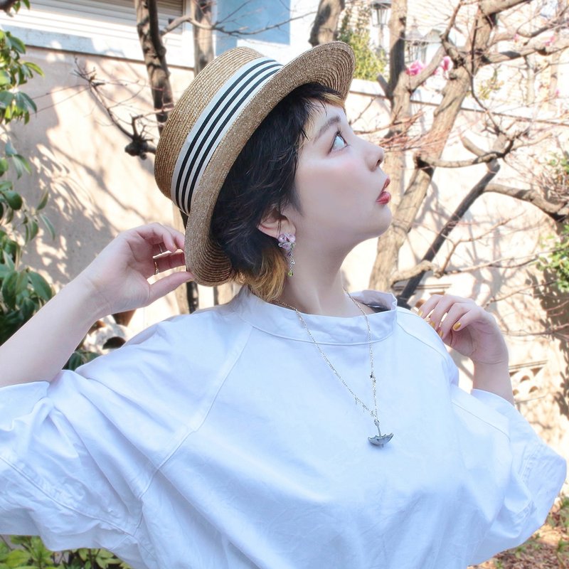 Kirarai Stef / Necklace NE349 - 项链 - 其他金属 绿色