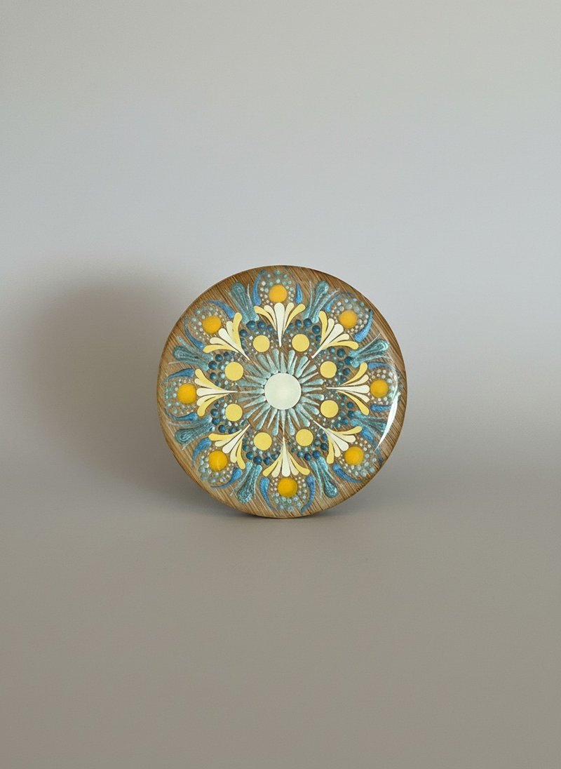 繁花 说爱 小圆镜 点点曼陀罗  镜子 化妆镜 交换礼物 - 彩妆刷具/镜子/梳子 - 其他材质 