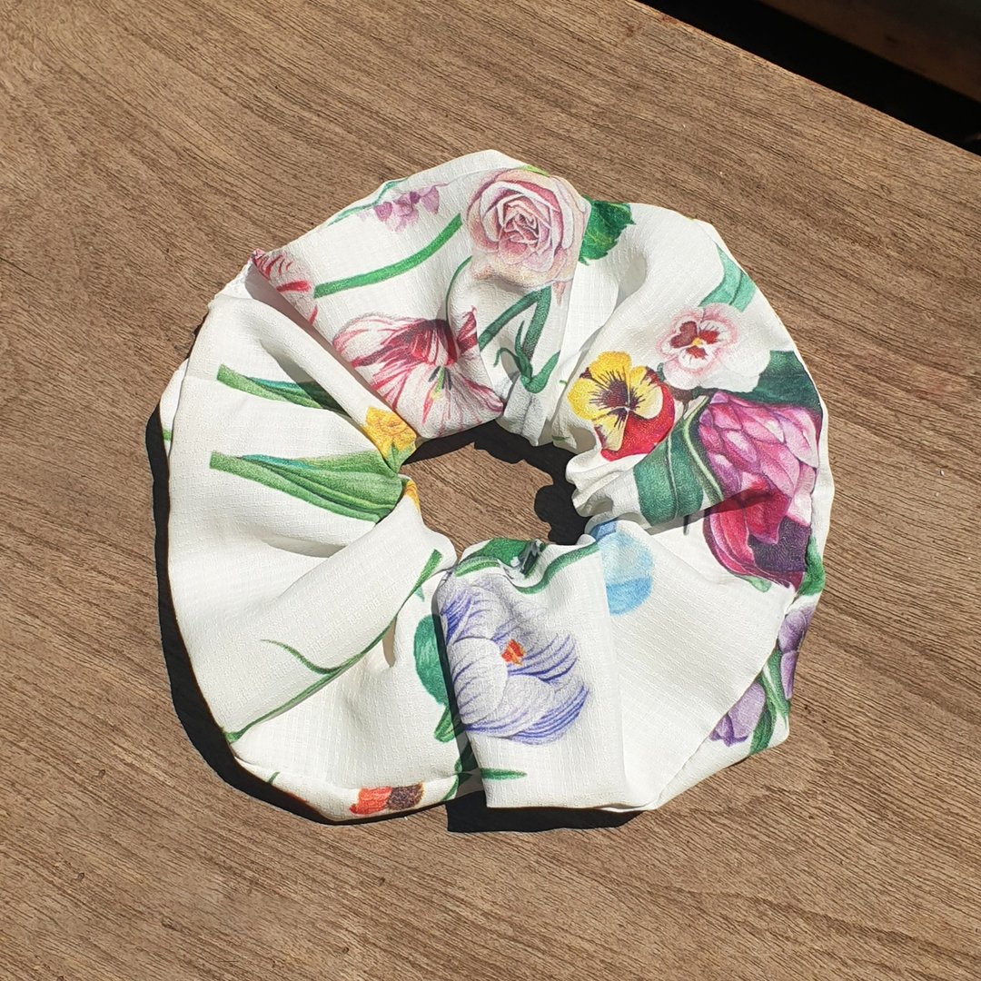 hair rubber band small scruncie : white - 发饰 - 聚酯纤维 白色