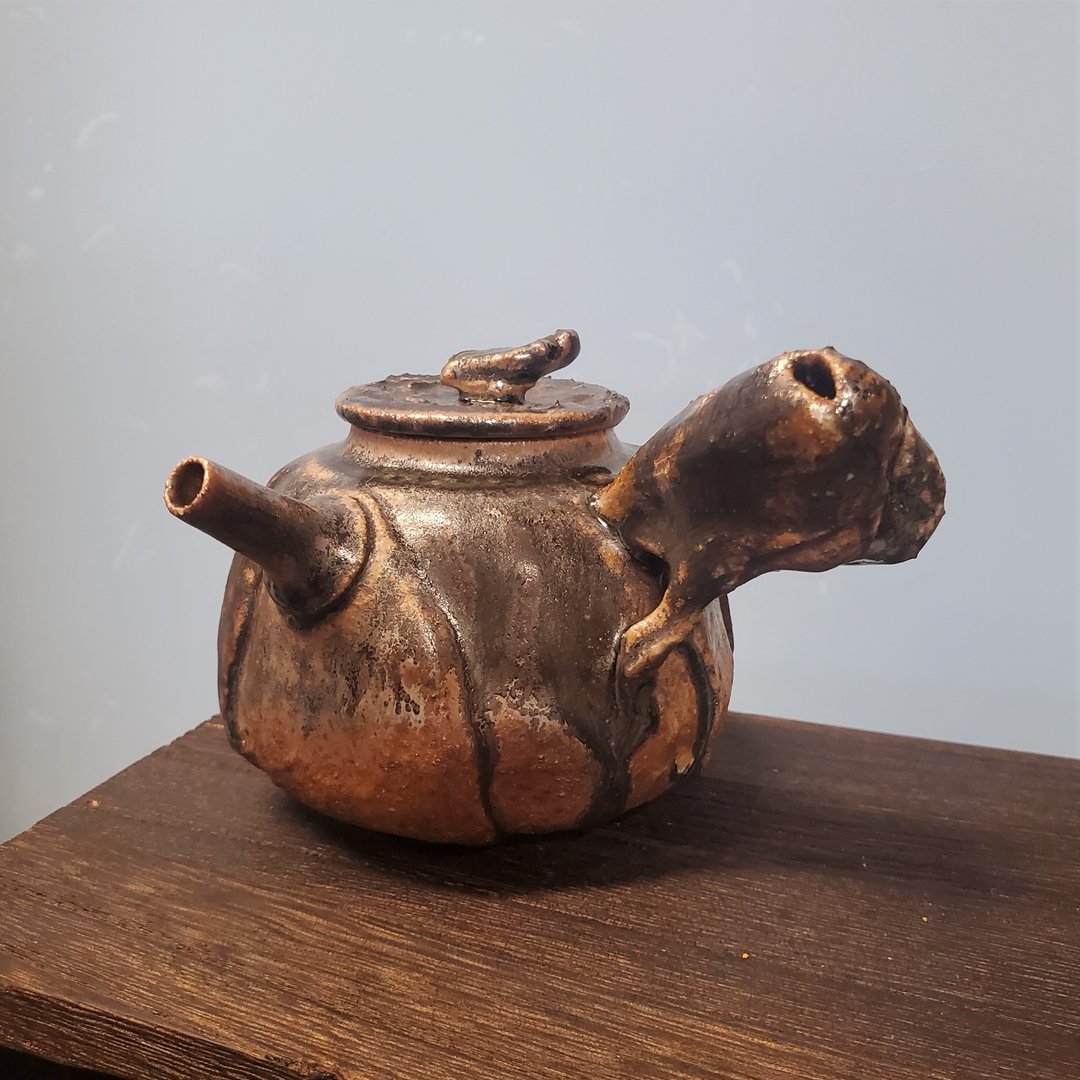 柴烧陶 / 茶壶 - 茶具/茶杯 - 陶 黑色