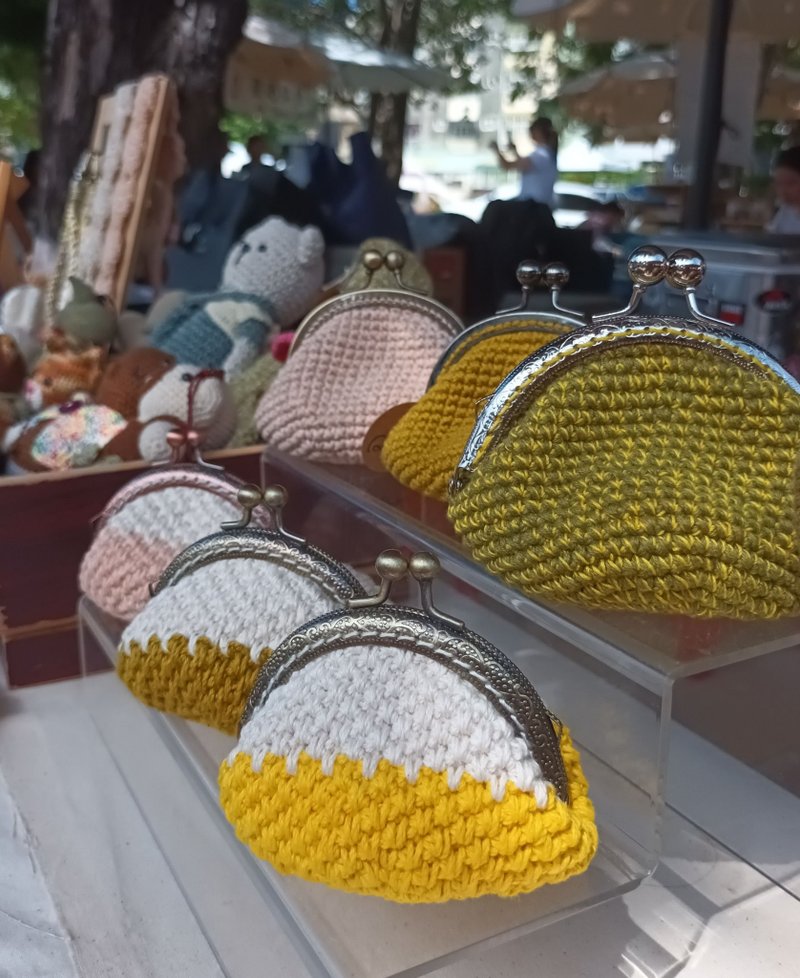 礼物/定制化/收藏/复古钱包/收纳口金包 - 零钱包 - 棉．麻 