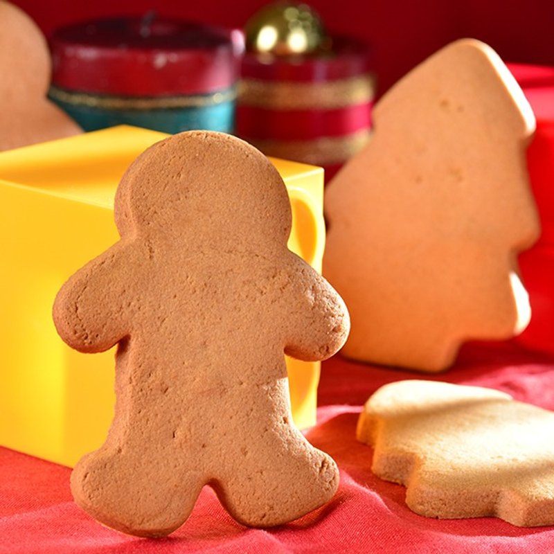 ‘喜憨儿’手工饼干。15 片入。圣诞树、圣诞娃娃造型。耶诞礼物。支持公益。 - 手工饼干 - 其他材质 多色
