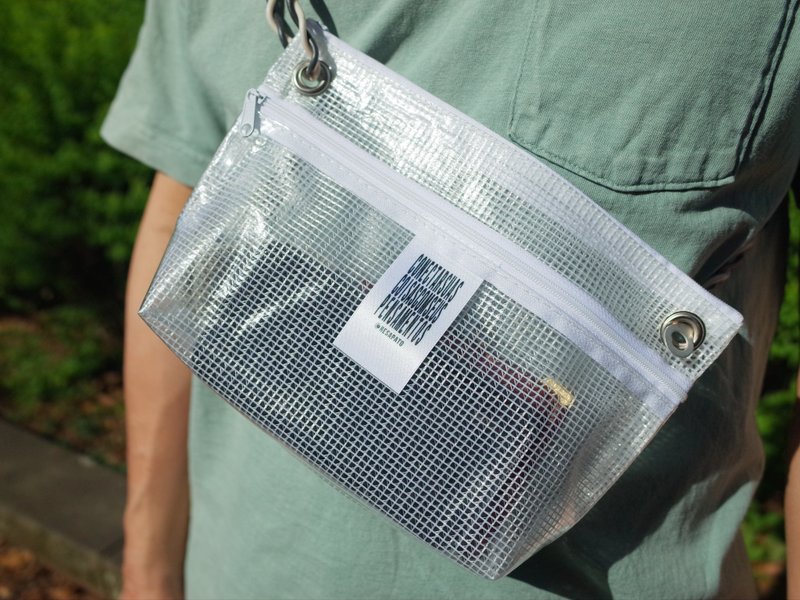 CABLE VINYL SACOCHE mini - 侧背包/斜挎包 - 其他人造纤维 透明