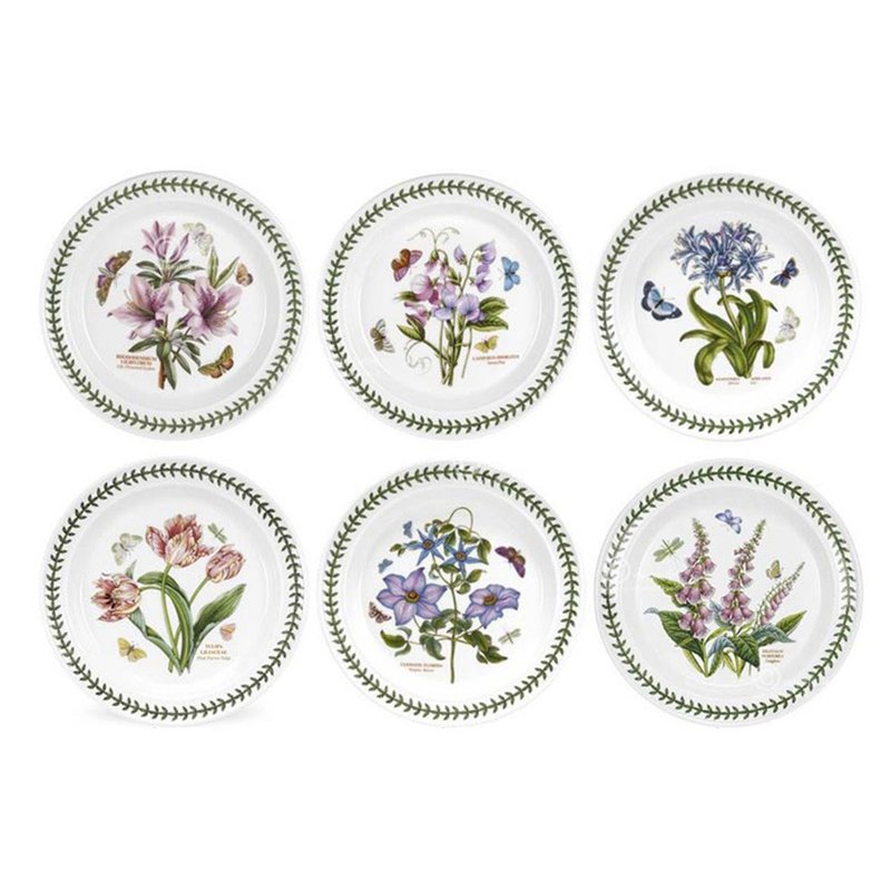Botanic Garden 经典植物园系列-25cm餐盘(6入套组/10寸) - 碗 - 瓷 白色