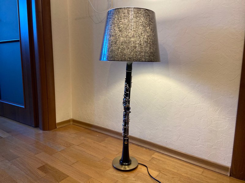 单簧管灯 音乐家礼物 台灯 台灯 - 墙贴/壁贴 - 其他金属 黑色