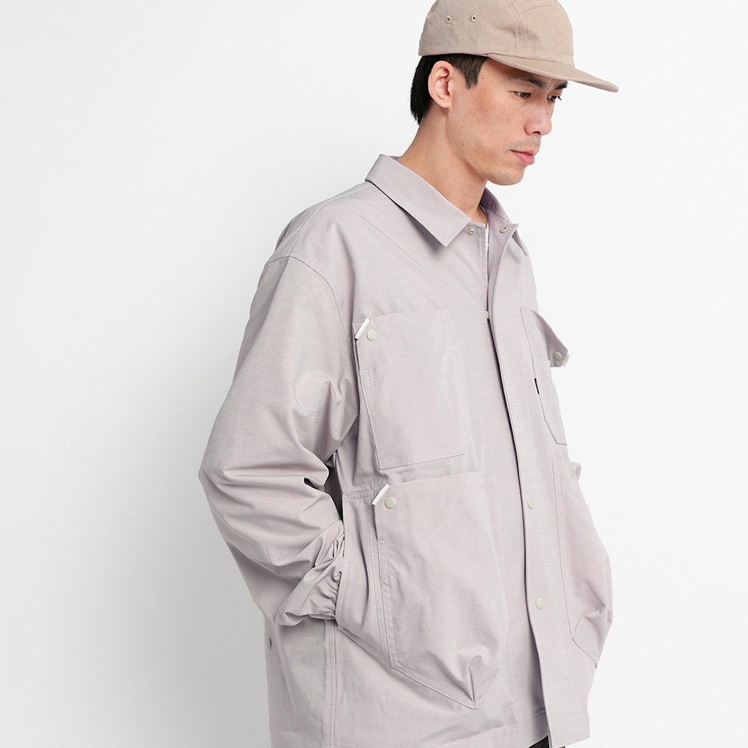 Explorer Jacket/RF机能探险夹克外套 山系 浅褐色 多口袋 宽松 - 男装外套 - 聚酯纤维 