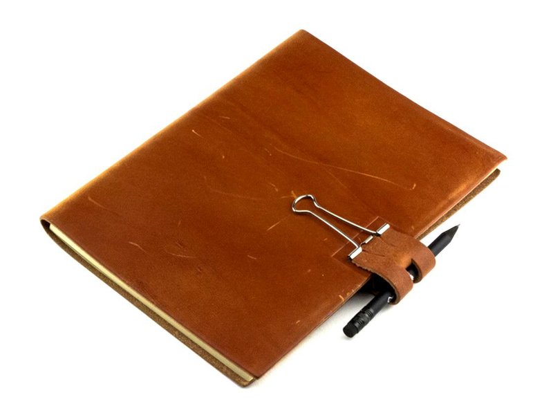 圣诞礼 | X17 | 梦卡| size: A5 | 附皮革长尾夹 /卡纸 / 铅笔 - 笔记本/手帐 - 真皮 