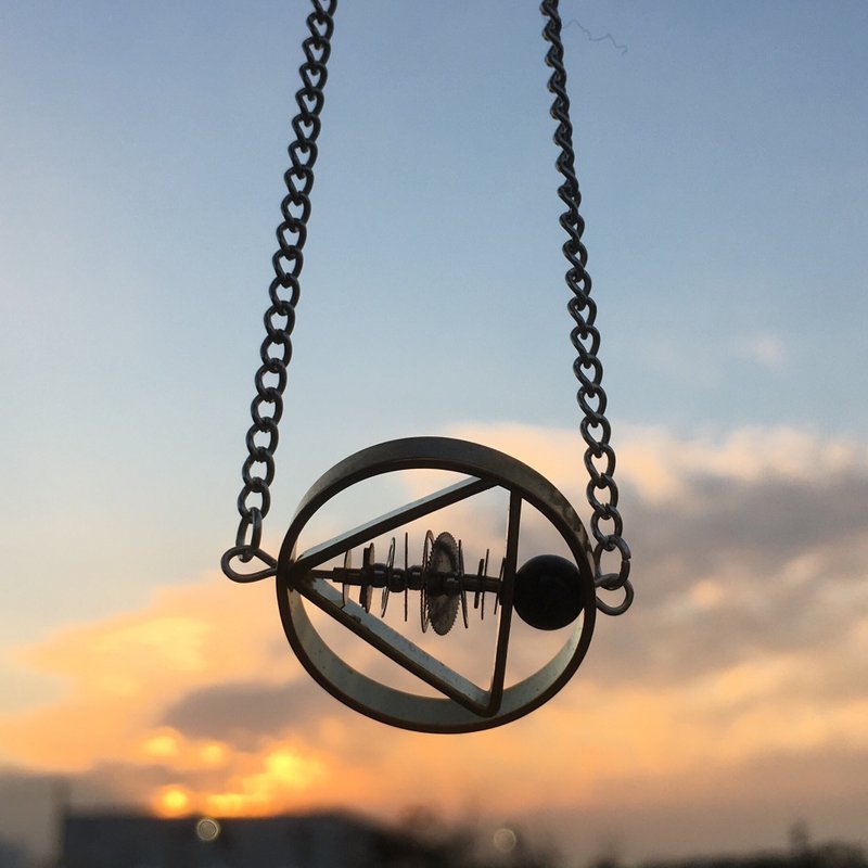 Frozen Time | 齿轮项链 - 项链 - 其他金属 银色