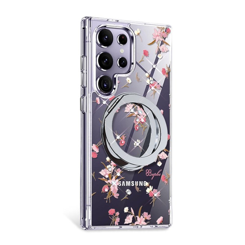 apbs Samsung S25/S24/A56/Flip7军规360旋转磁吸立架钻壳-芦莉草 - 手机壳/手机套 - 其他材质 多色