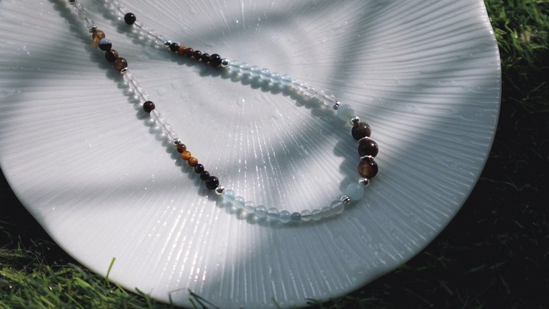 【海盐拿铁】经典比例 │ 天然矿石、项链、优惠 - 项链 - 半宝石 蓝色