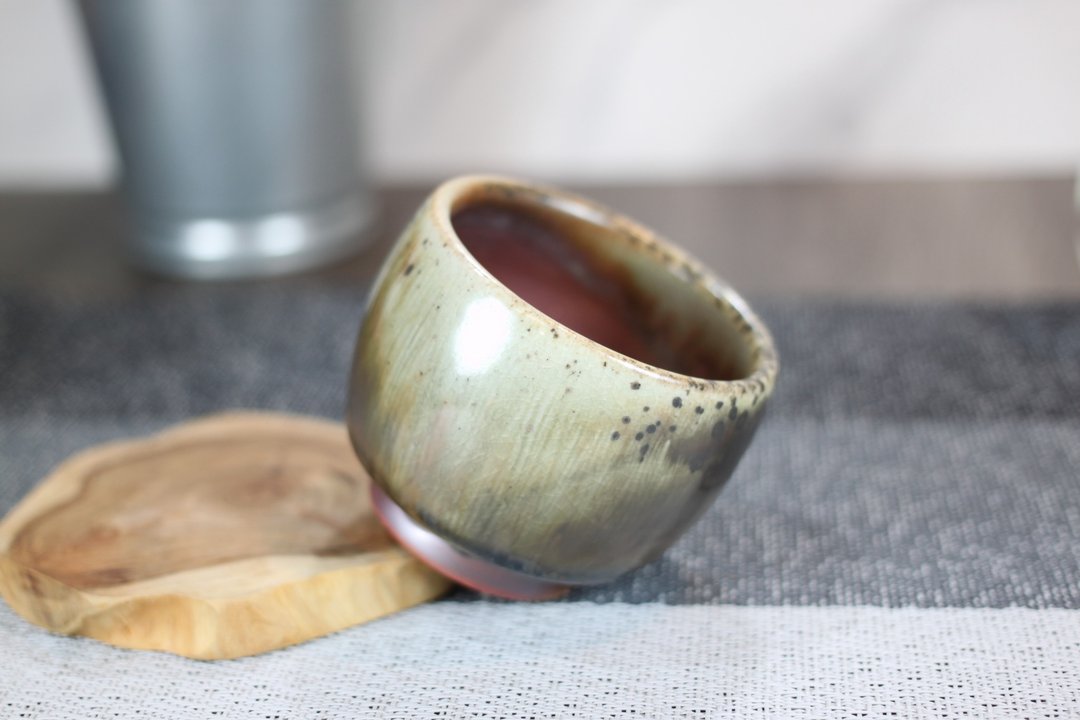 【沐春生活】110ml 天目釉 柴烧茶杯 莺歌名家叶敏祥手工作品 - 其他杯子 - 瓷 