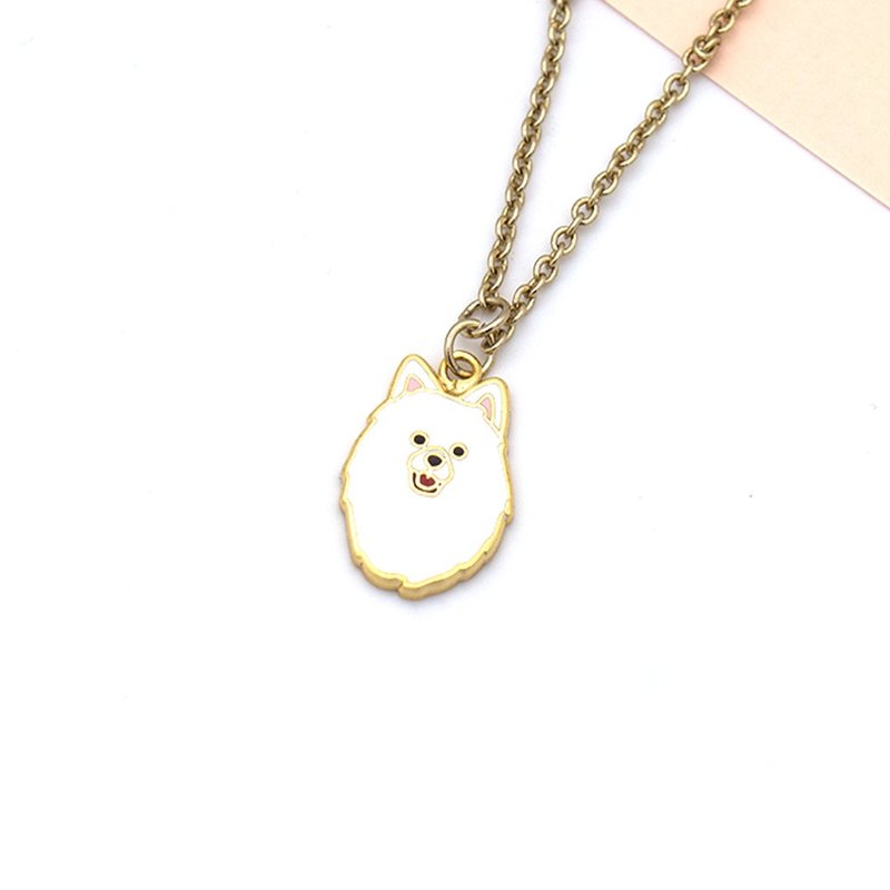 萨摩耶传奇  |  狐狸犬 手作手链 - 手链/手环 - 珐琅 白色