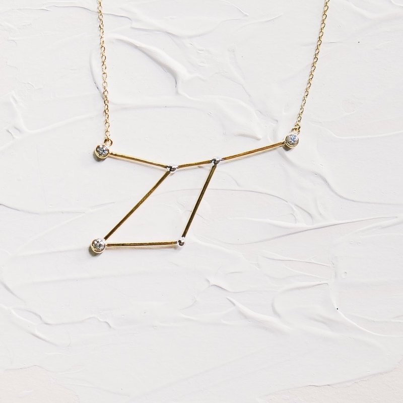 CANCER NECKLACE 简约巨蟹座项鍊 - 项链 - 其他金属 金色