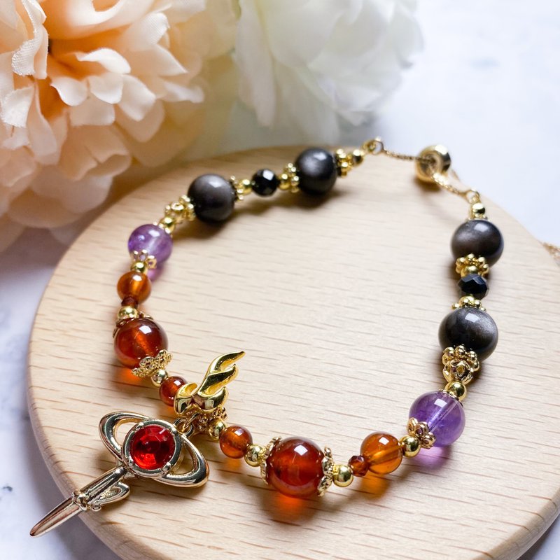 【美少女战士】火野丽 | 同人水晶 DIY设计手链- 定制化礼物 - 手链/手环 - 宝石 