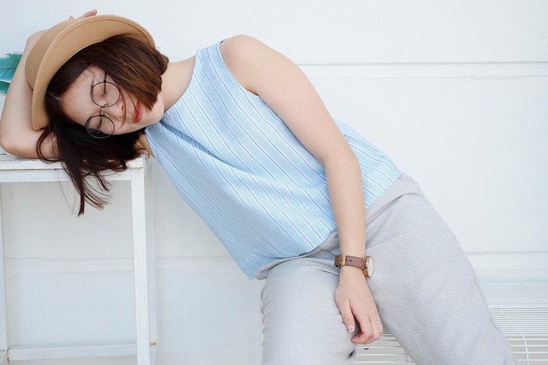 Candy Cropped Top - 女装背心 - 棉．麻 绿色