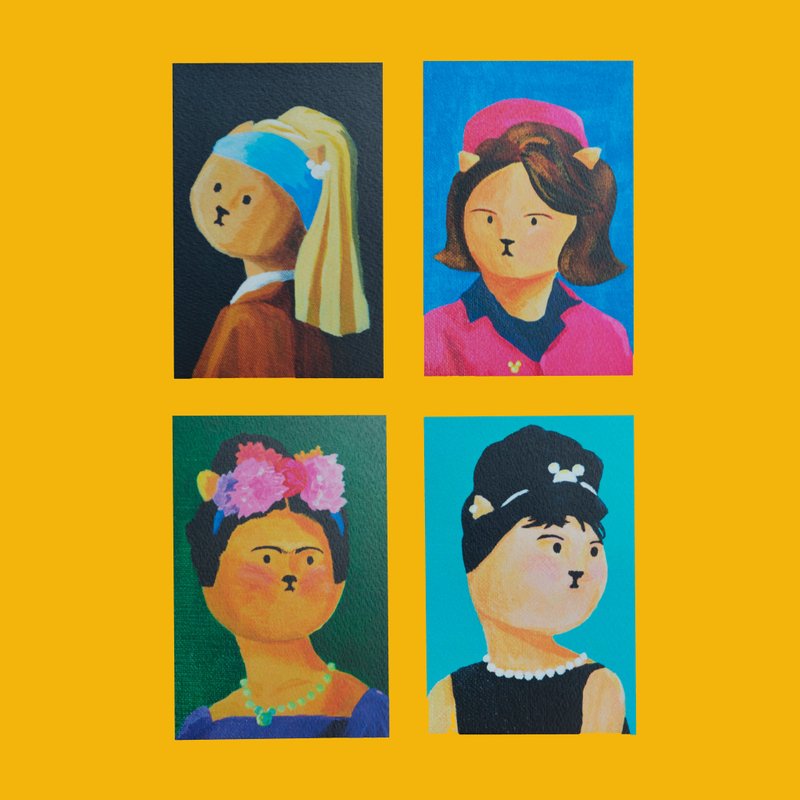 永恒的猫女子明信片组 - 卡片/明信片 - 纸 多色