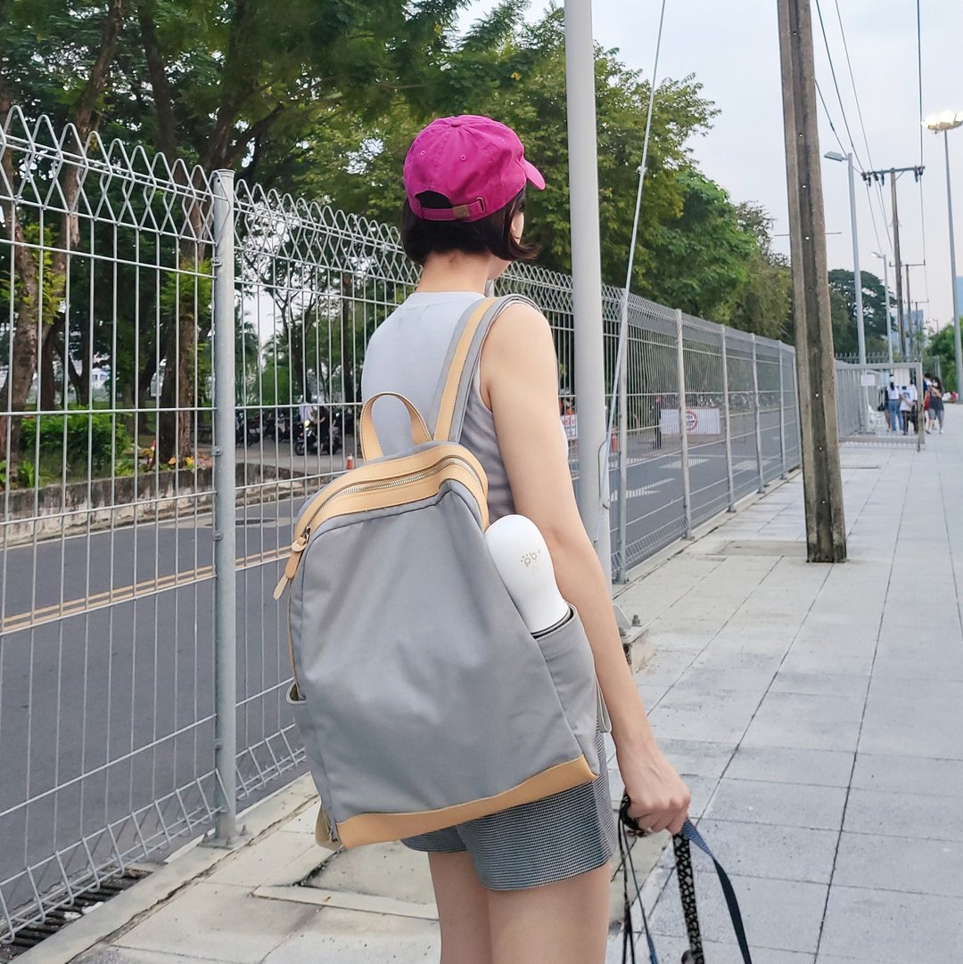 WEEK N BACKPACK   GREY - 后背包/双肩包 - 棉 灰色