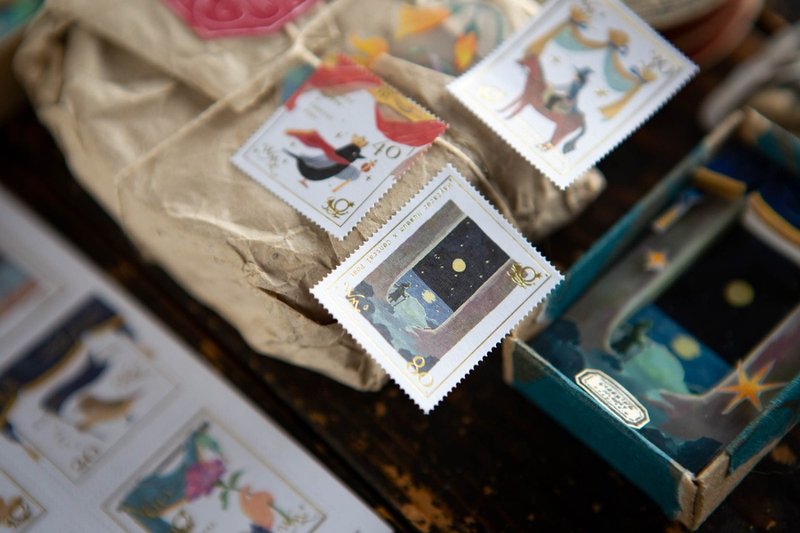 旅者足迹2 邮票贴纸 - 贴纸 - 纸 多色