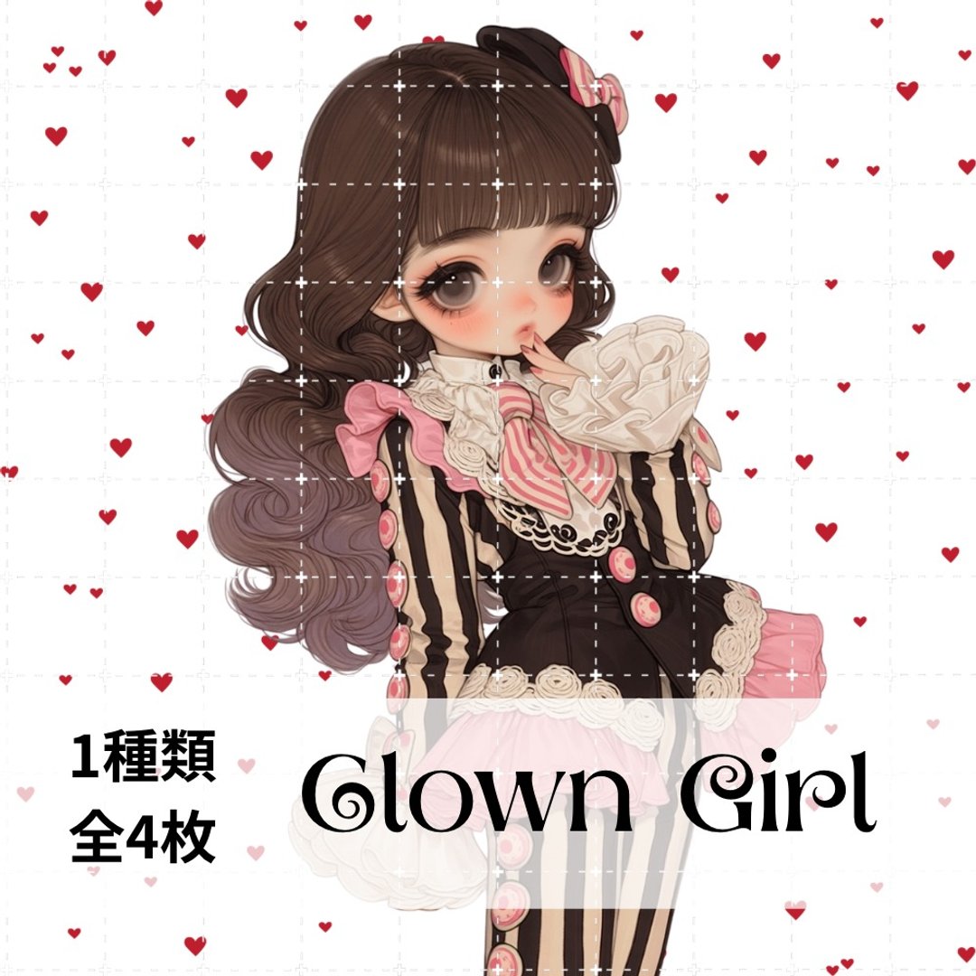 人物贴纸 / 女孩贴纸 / 拼贴素材 - 贴纸 - 纸 