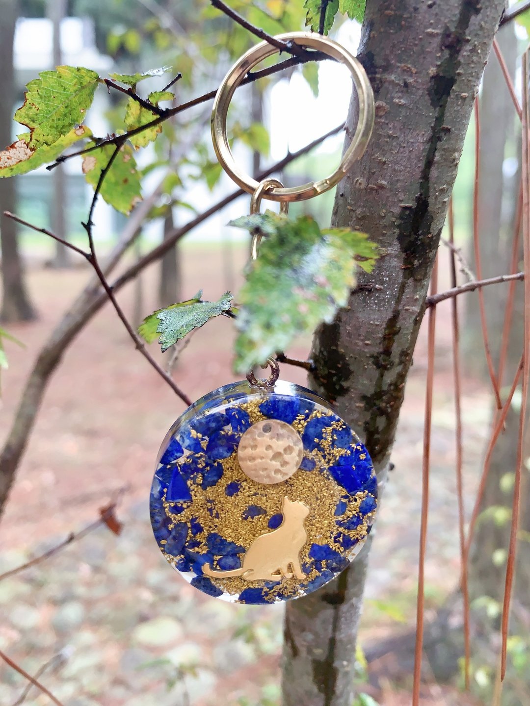 随身守护-青金石钥匙圈 - 钥匙链/钥匙包 - 半宝石 