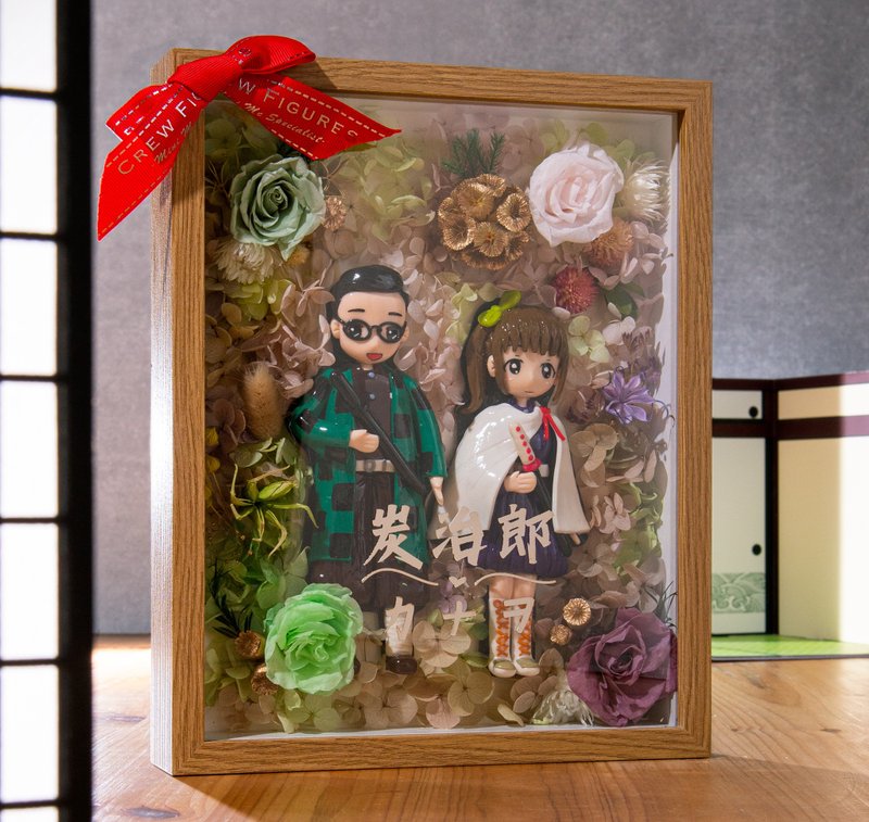 【现货】鬼灭之刃公仔相框 炭治郎 香奈 - 玩偶/公仔 - 其他材质 多色