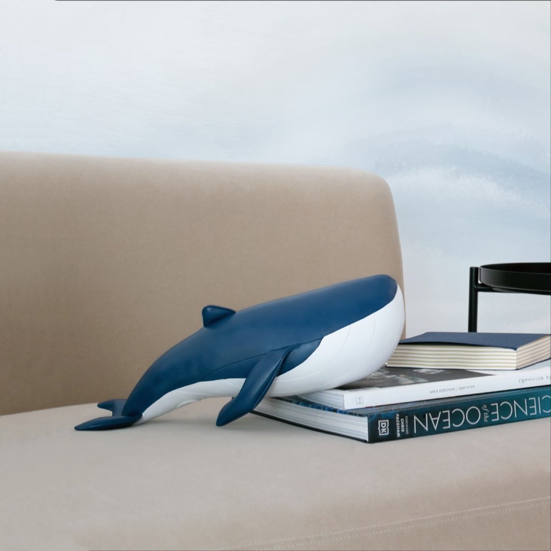【门挡】鲸鱼 Whale Wave 皮革动物摆饰 | 入厝礼物 - 摆饰 - 人造皮革 多色
