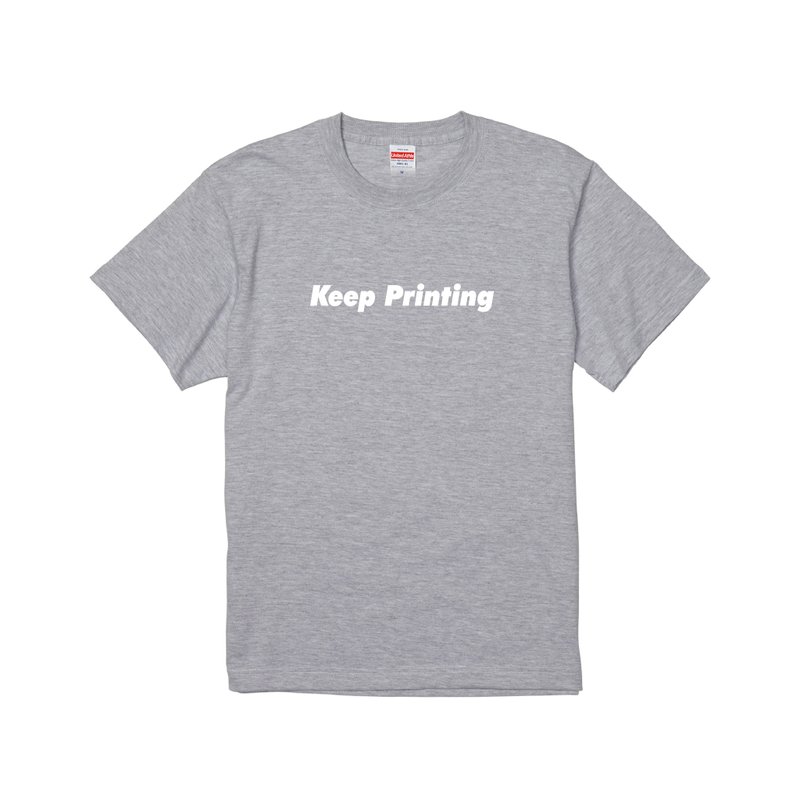 Keep Printing  －煞气的印刷人设计师 标语  纯棉 短袖T恤 - 男装上衣/T 恤 - 棉．麻 