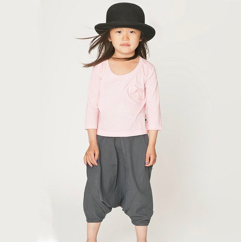 北欧童装瑞典有机棉童装上衣2岁至8岁 粉橘 - 童装上衣 - 棉．麻 粉红色