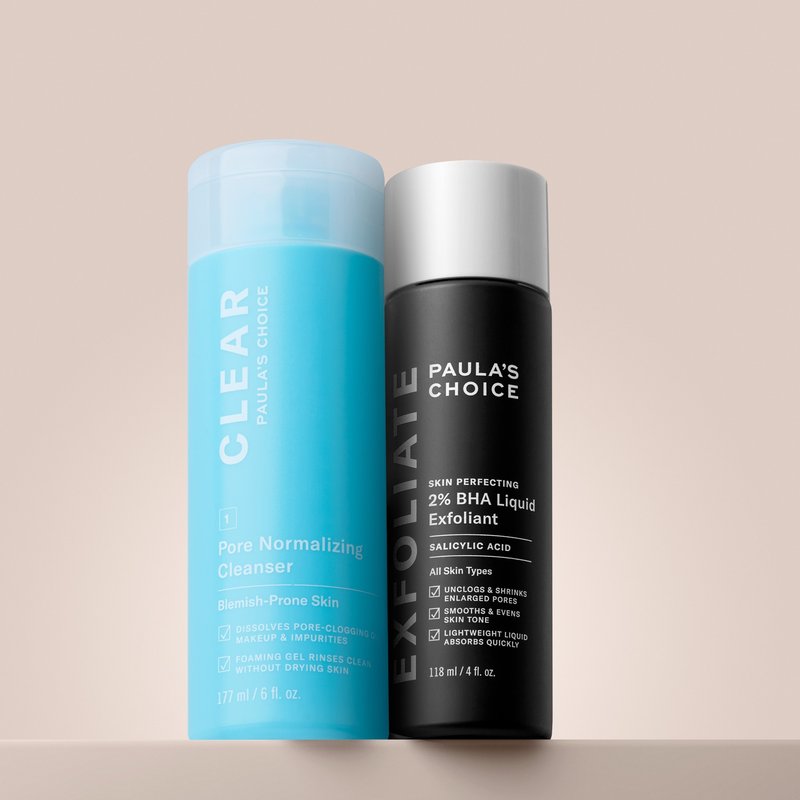 净肤+抗痘【宝拉珍选】2%水杨酸精华液+净无痘清爽洗面凝胶 - 精华液/安瓶 - 其他材质 多色