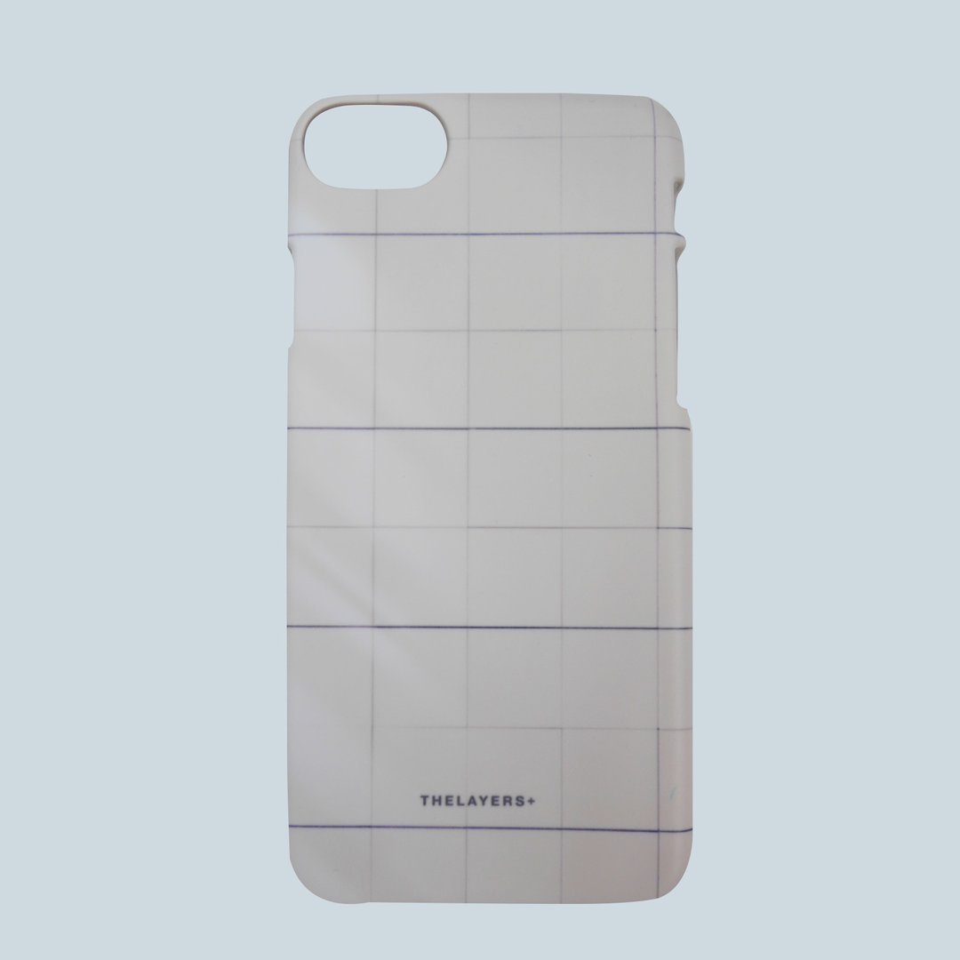 免费订制刻字 | 简约格子原创手机壳 Phone case - 手机壳/手机套 - 塑料 灰色