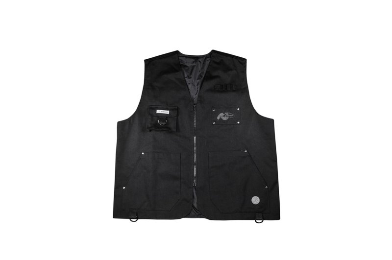 .67ARROW UTILITY VEST_  战术背心 背心外套 黑色背心 军事风 - 男装外套 - 棉．麻 黑色
