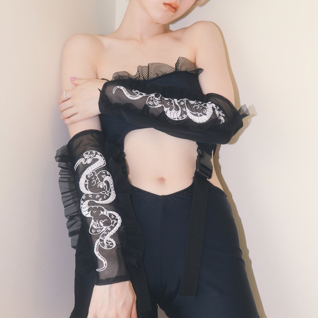 wrap arm sleeve (black) - 女装泳衣/比基尼 - 其他人造纤维 黑色