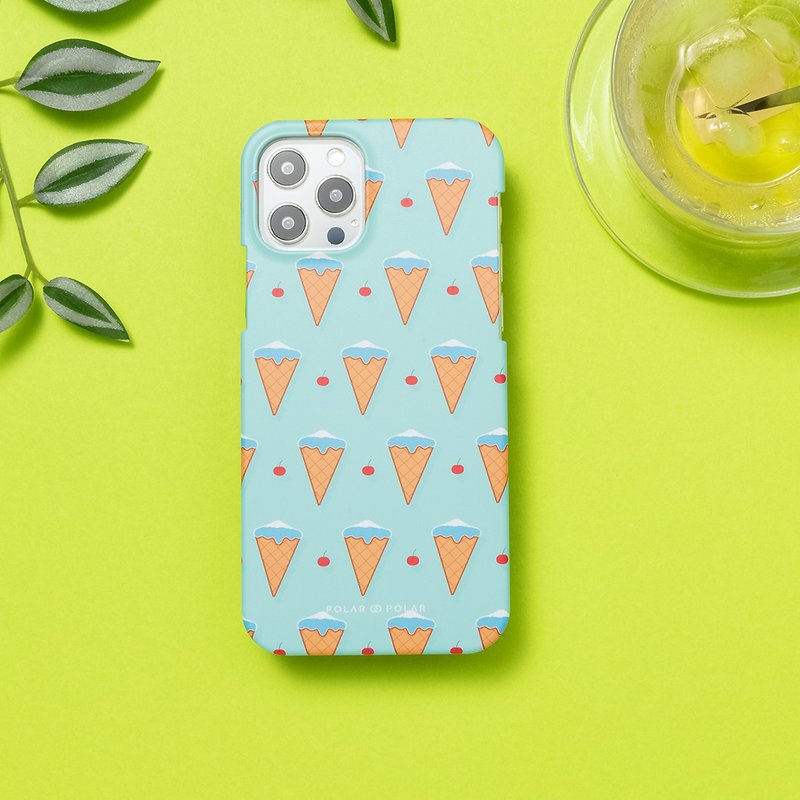 iPhone / Samsung 富士山雪糕 湖水蓝 半包硬壳 手机壳【定制】 - 手机壳/手机套 - 塑料 蓝色