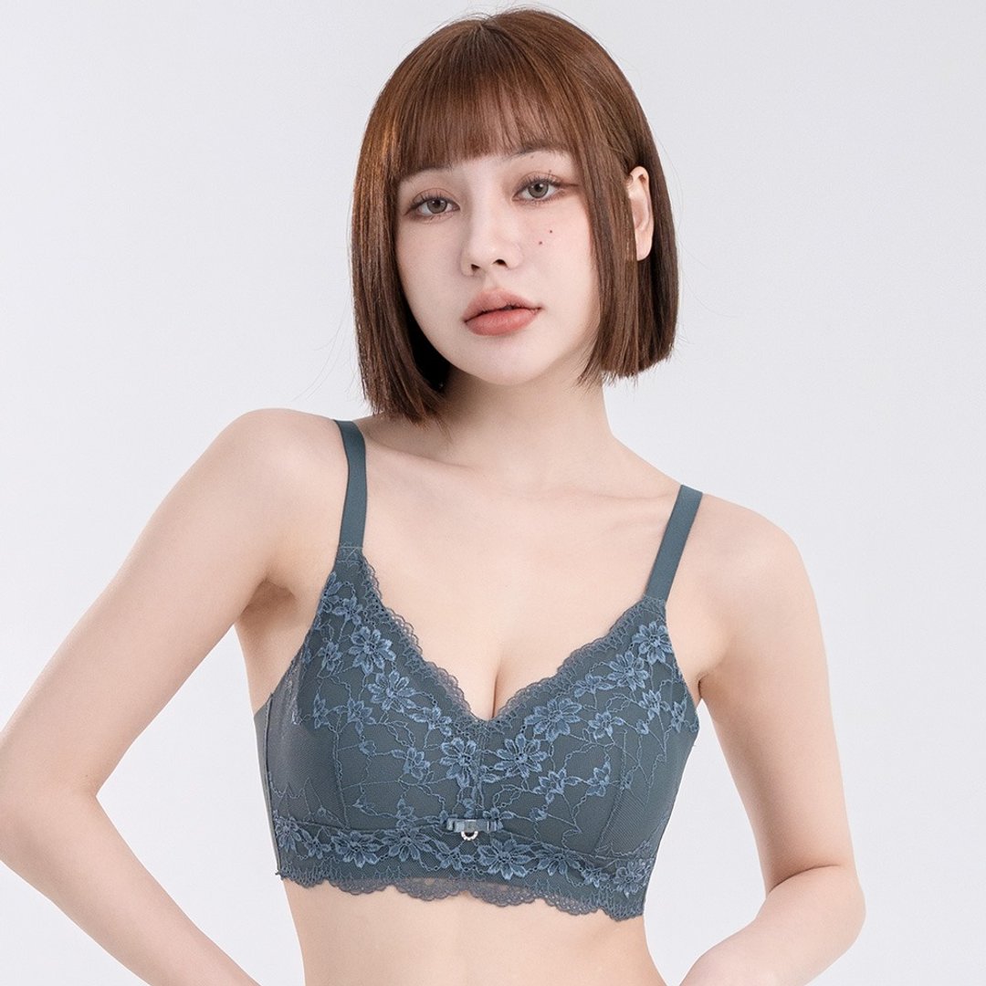 Pink Lady 无钢圈 BC罩杯 晨光恋语 透气孔薄衬 集中包覆内衣 - 女士内衣裤 - 其他人造纤维 绿色