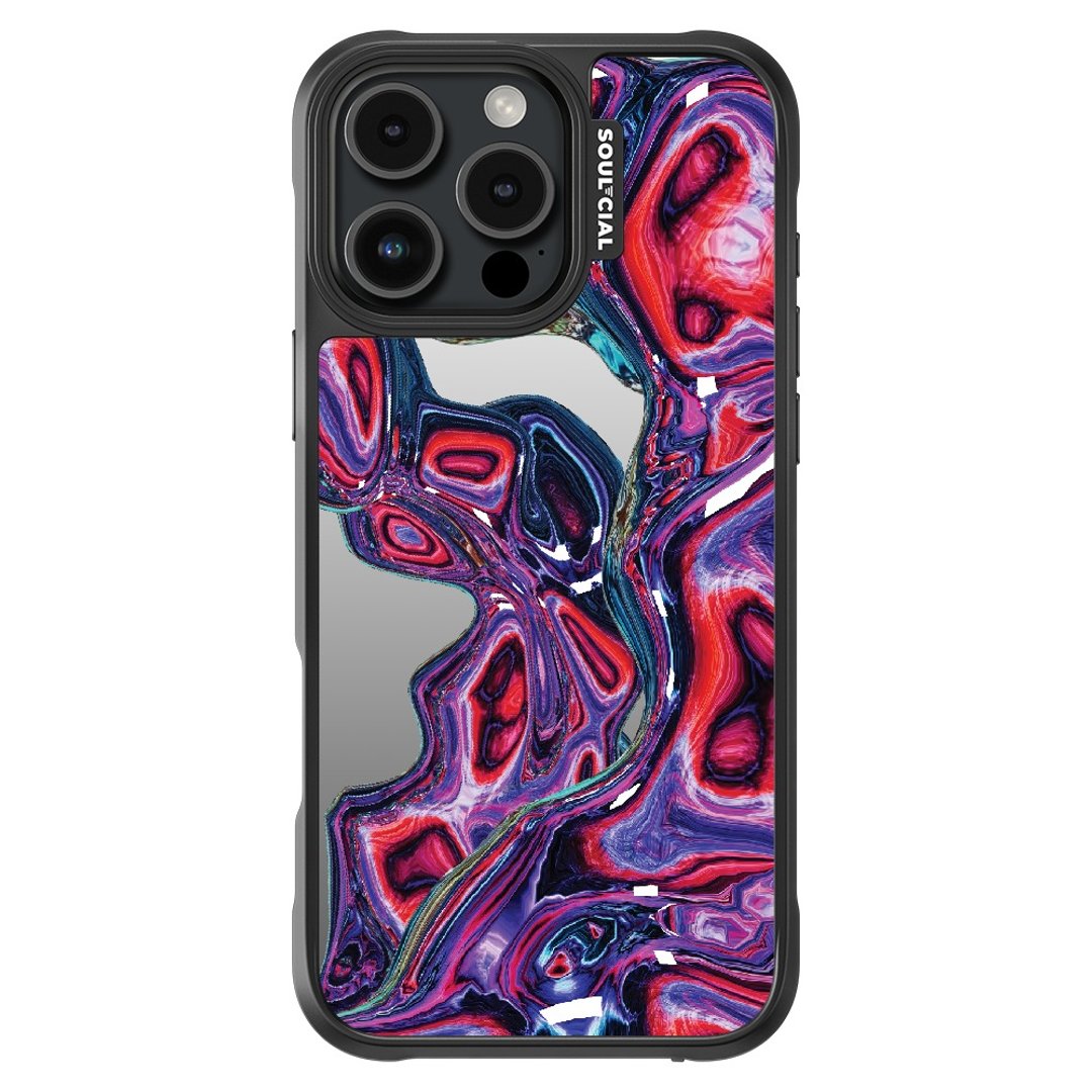 Metallic Glitchy Marine iPhone 16 手机壳 Magsafe磁吸防撞保护 - 手机壳/手机套 - 其他材质 