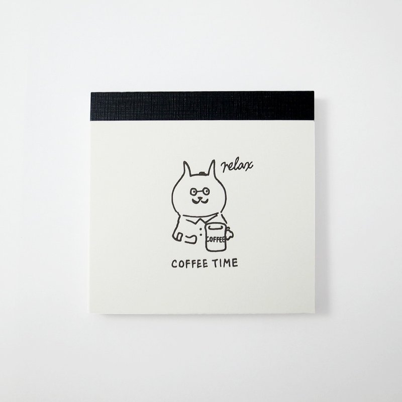 Third cat memo pad - 便条纸/标签贴 - 纸 白色