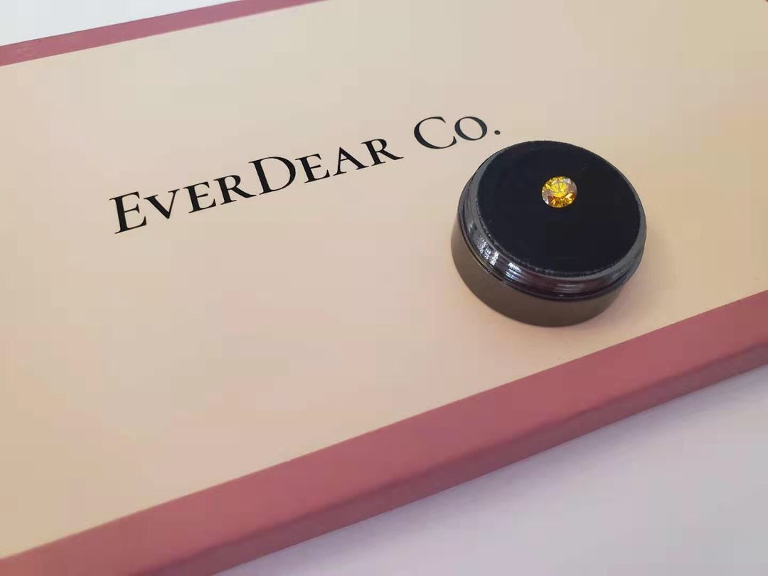 EverDear 定制化礼物 黄色头发钻石 送女朋友礼物 - 项链 - 宝石 黄色