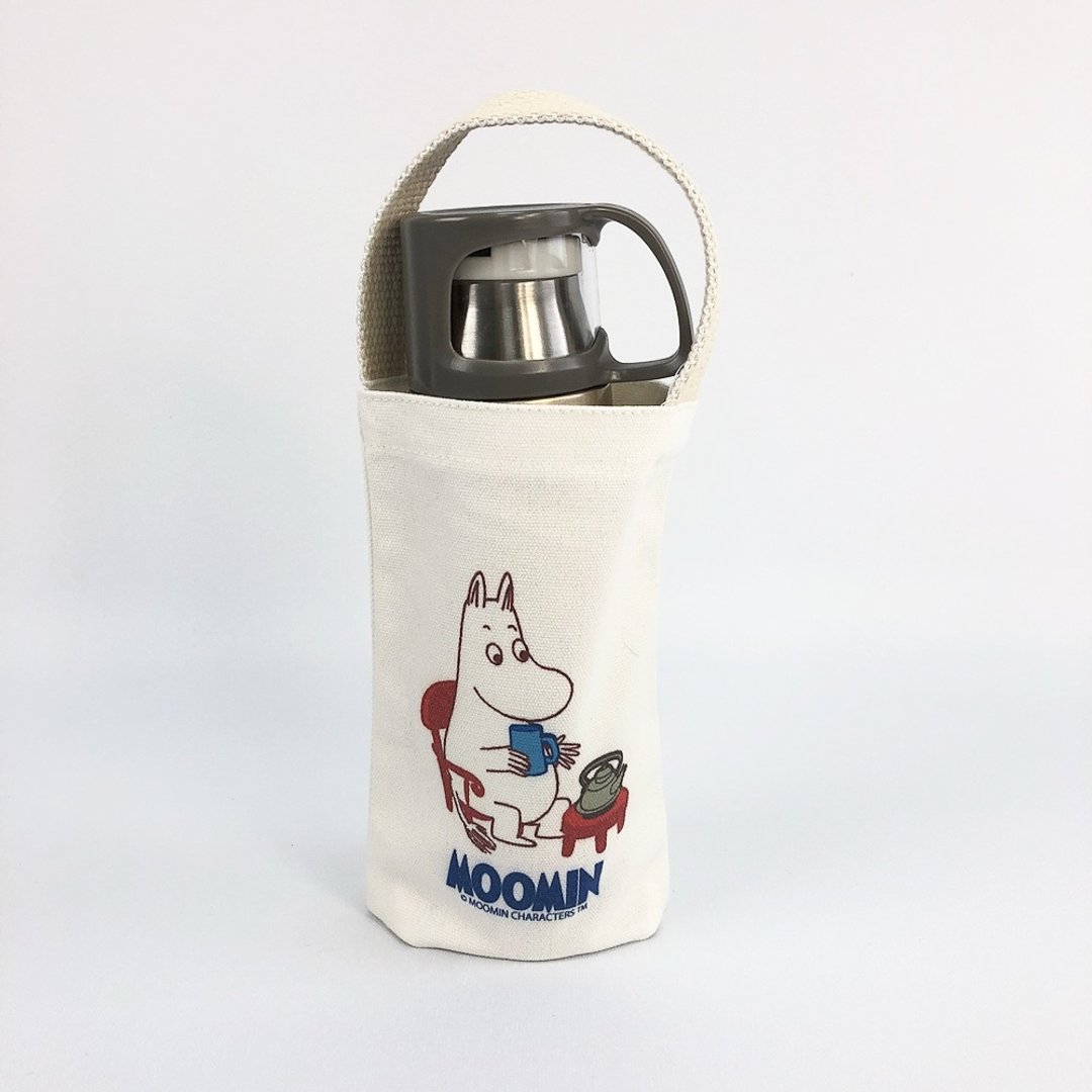 Moomin噜噜米授权-水壶袋(白) - 随行杯提袋/水壶袋 - 棉 红色