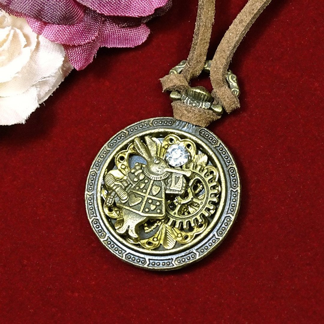 奇幻浮雕风兔子项链_Steampunk - 项链 - 其他金属 咖啡色