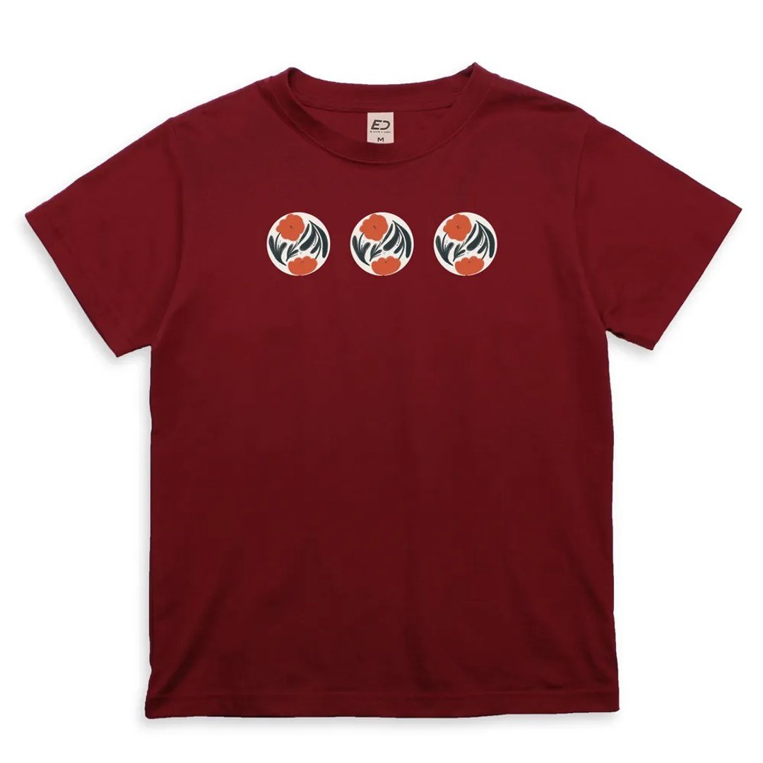 【暖花】短T/女上衣/男T恤/T-Shirt/情侣T - 女装 T 恤 - 棉 绿色
