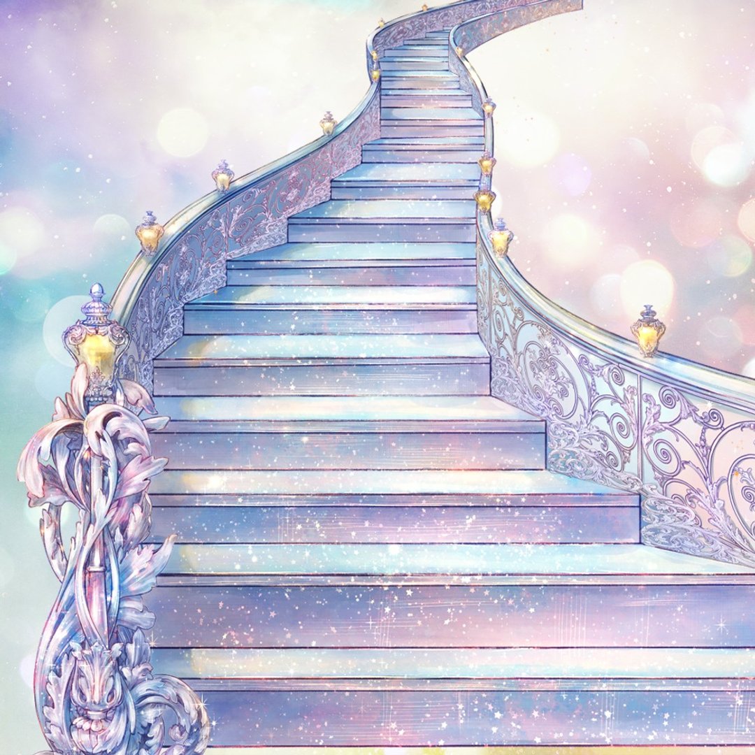 Cinderella Stair Sticker (8color) - 贴纸 - 纸 